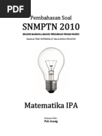 Download Pembahasan Soal SNMPTN 2010 Matematika IPA Kode 546 by Atiek Arisaz SN96571485 doc pdf