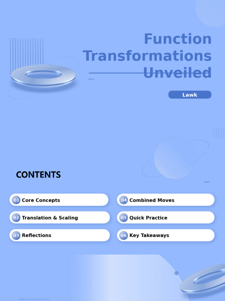Understanding Function Transformations | PDF | Function (Mathematics ...
