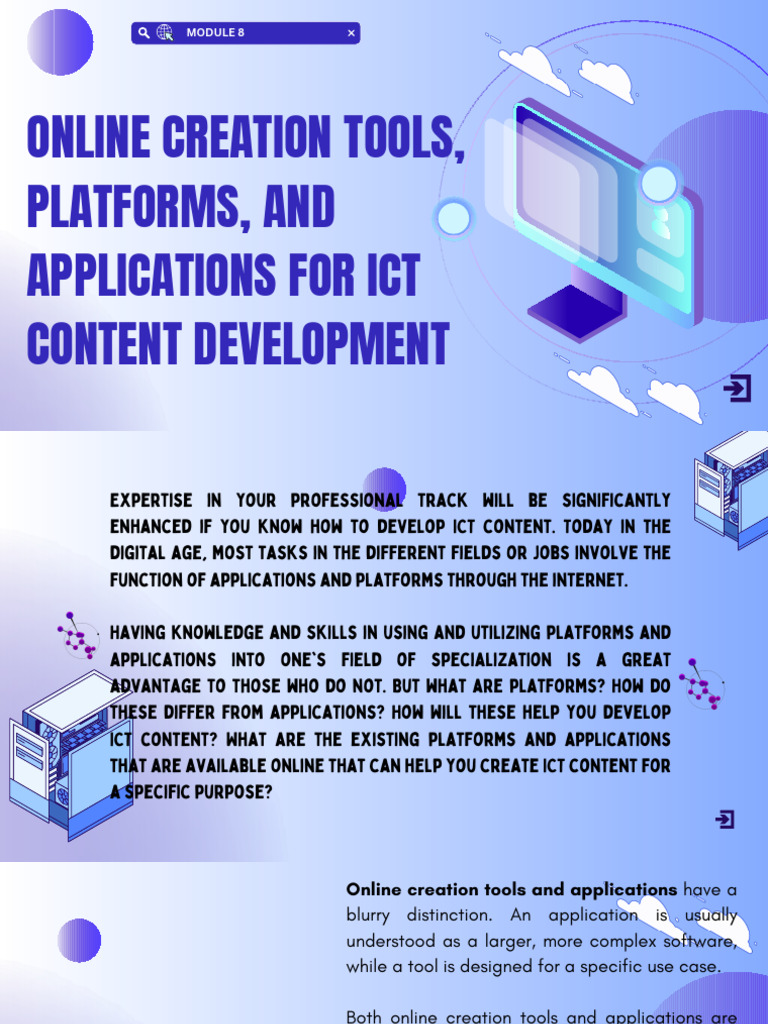 Online Tools for ICT Content Creation | PDF | Application Software ...
