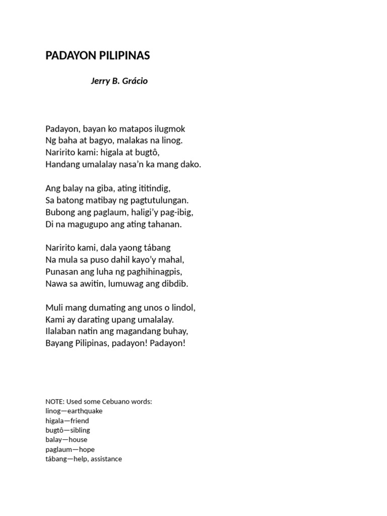 Padayon Pilipinas | PDF