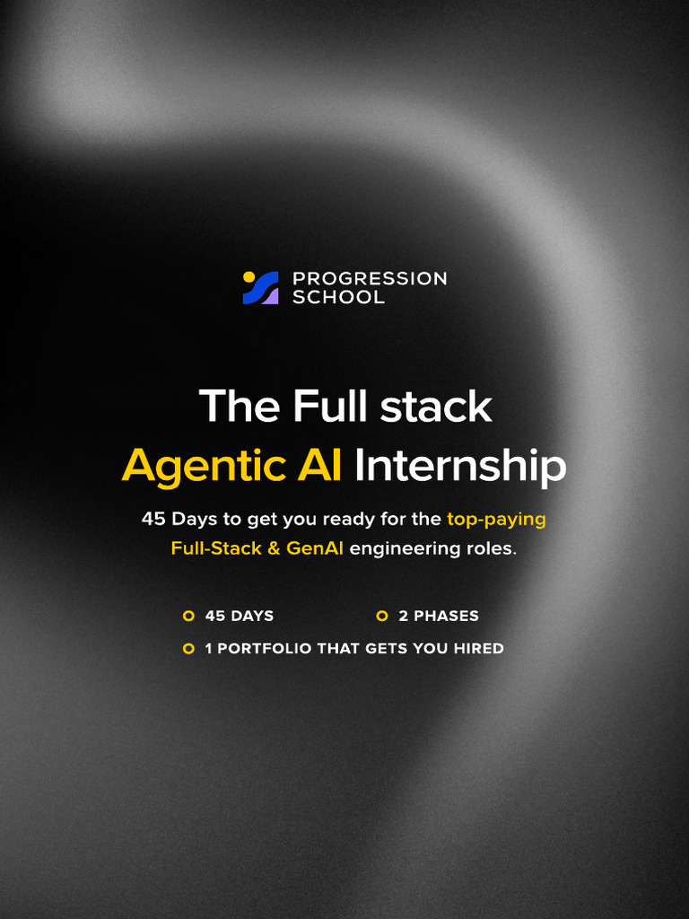 Full-Stack AI Internship for Engineers | PDF | Artificial Intelligence ...