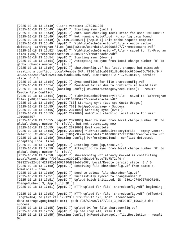 Steam Cloud Sync Conflict Resolution | PDF | Computer Science | Computing