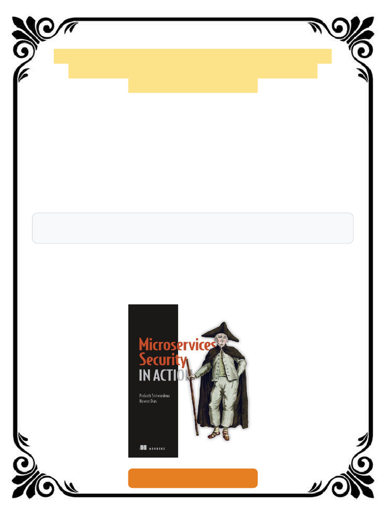 Microservices Security in Action 1st Edition Prabath Siriwardena Ebook ...