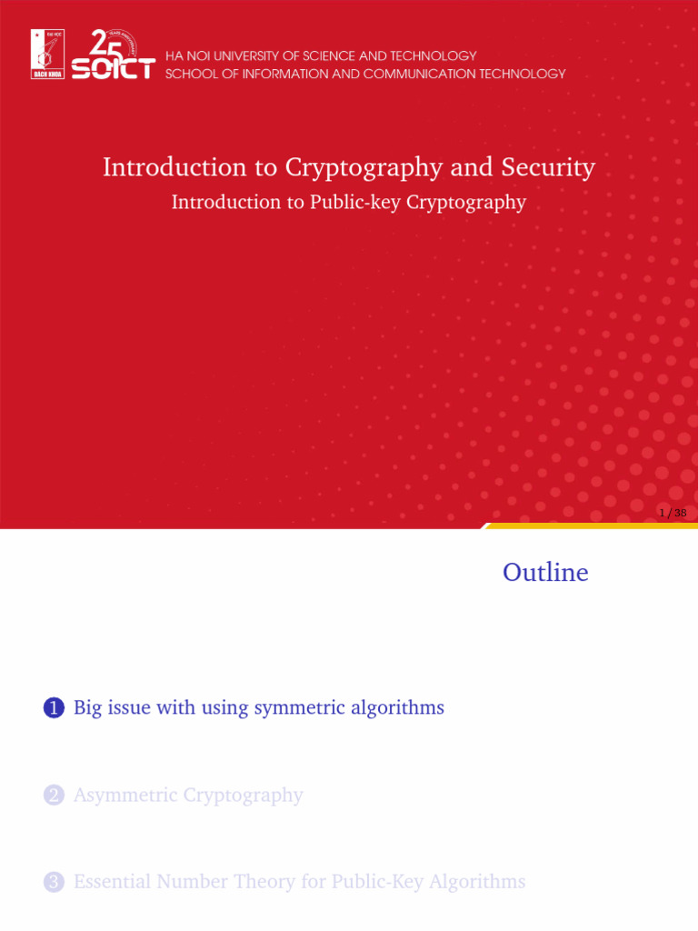 07 New Intro Pkc | PDF | Key (Cryptography) | Public Key Cryptography