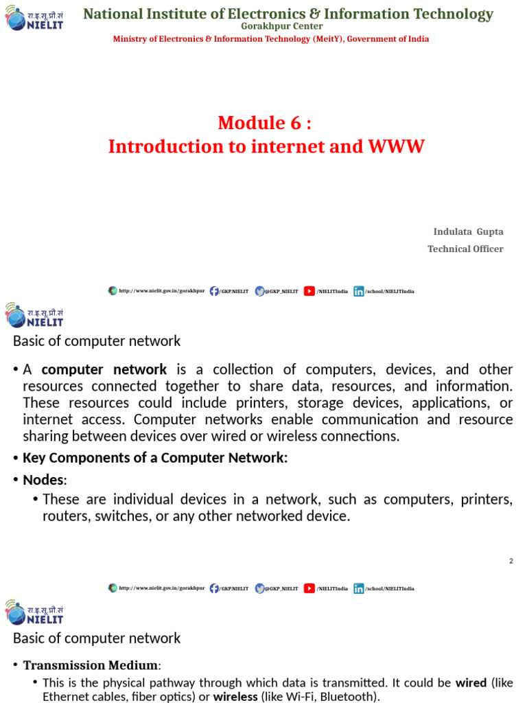 m6-introtointernetandwww | PDF | World Wide Web | Internet & Web