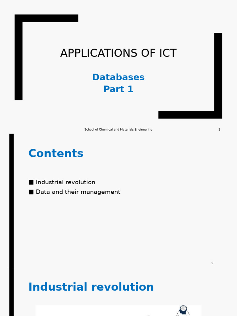 ICT Applications in Database Management | PDF | Databases | Relational ...