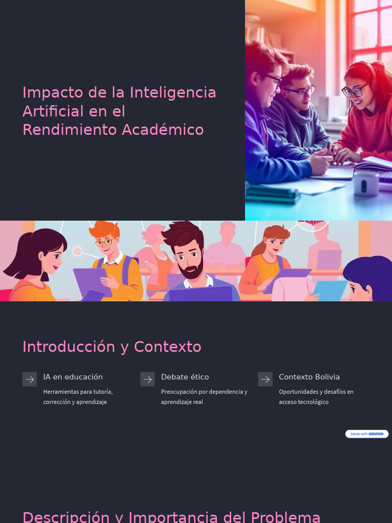 Impacto de la IA en el Rendimiento Académico | PDF