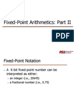 Fixed Point Arithmetics 2