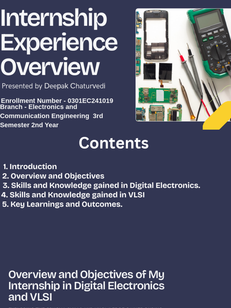 Internship Insights: Digital Electronics & VLSI | PDF | Electronics ...