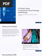 Overview of IV Fluids and Their Uses | PDF | Saline (Medicine ...