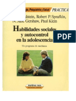 Habilidades Sociales y Autocontrol en Adolescencia