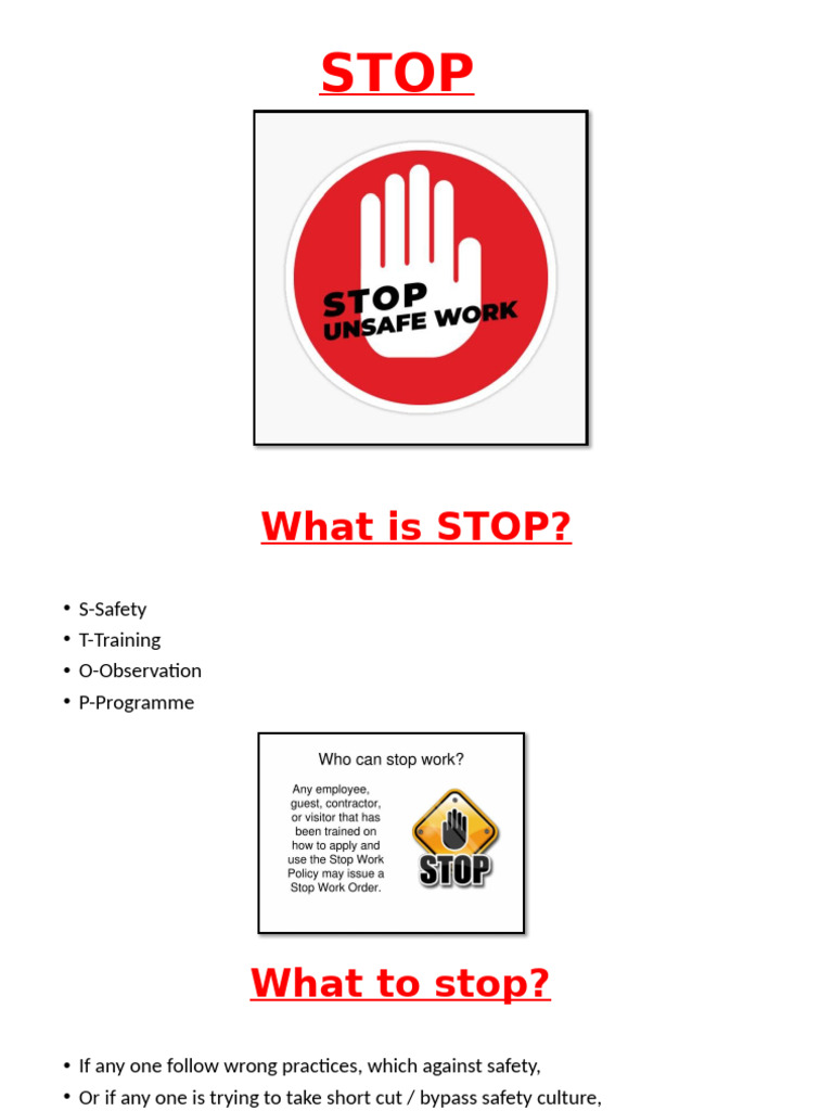 STOP Programme | PDF