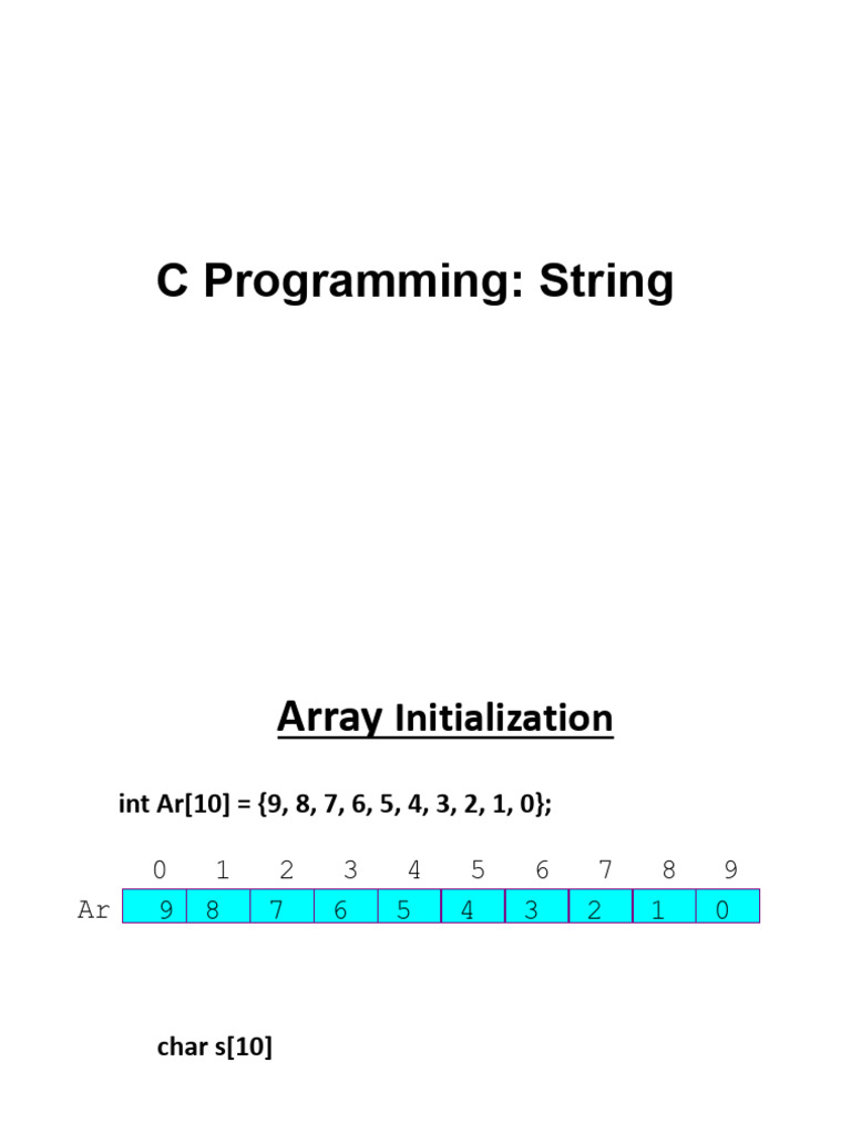 Lecture Slide 10_String | PDF | String (Computer Science) | Software