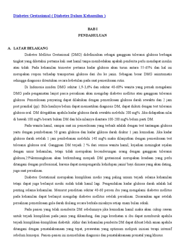 Diabetes Gestasional