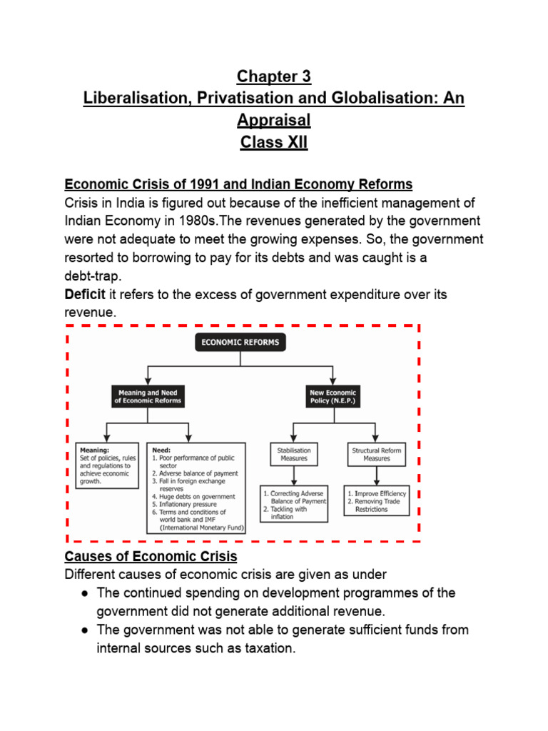 Economic Reforms in India: 1991 Crisis Analysis | PDF | World Trade ...