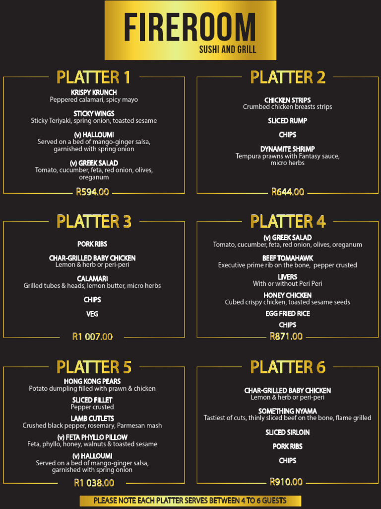 Delicious Sharing Platters Menu | PDF | French Fries | Foods
