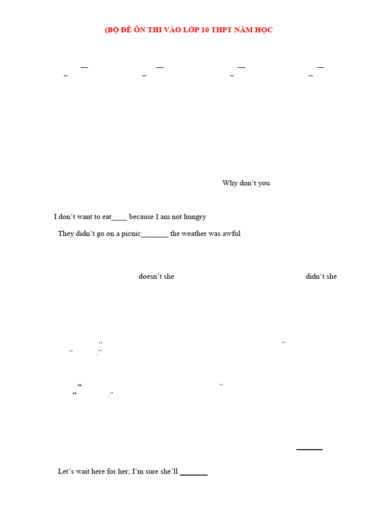 Grade 10 English Practice Test 2020-2021 | PDF