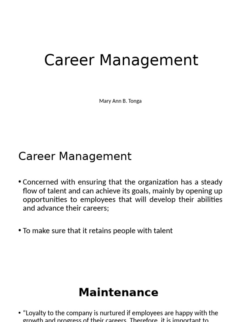 Effective Career Management Strategies | PDF | Cognition | Business