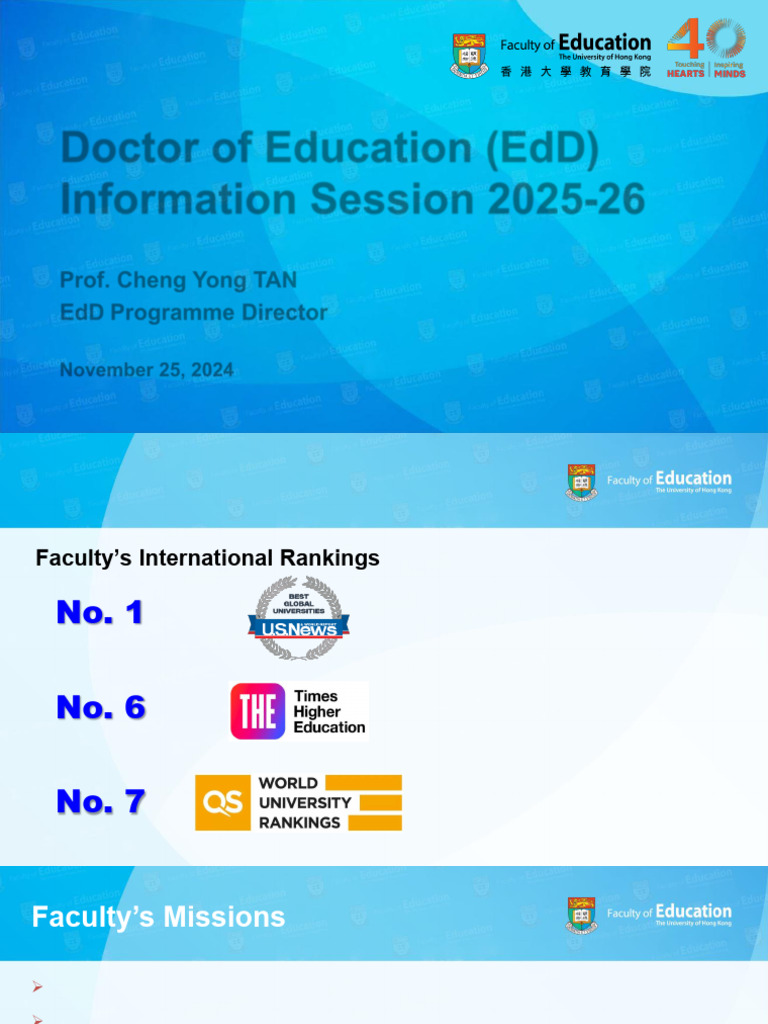 EdD Information Session 2025-26 Overview | PDF | Academic Degree | Thesis