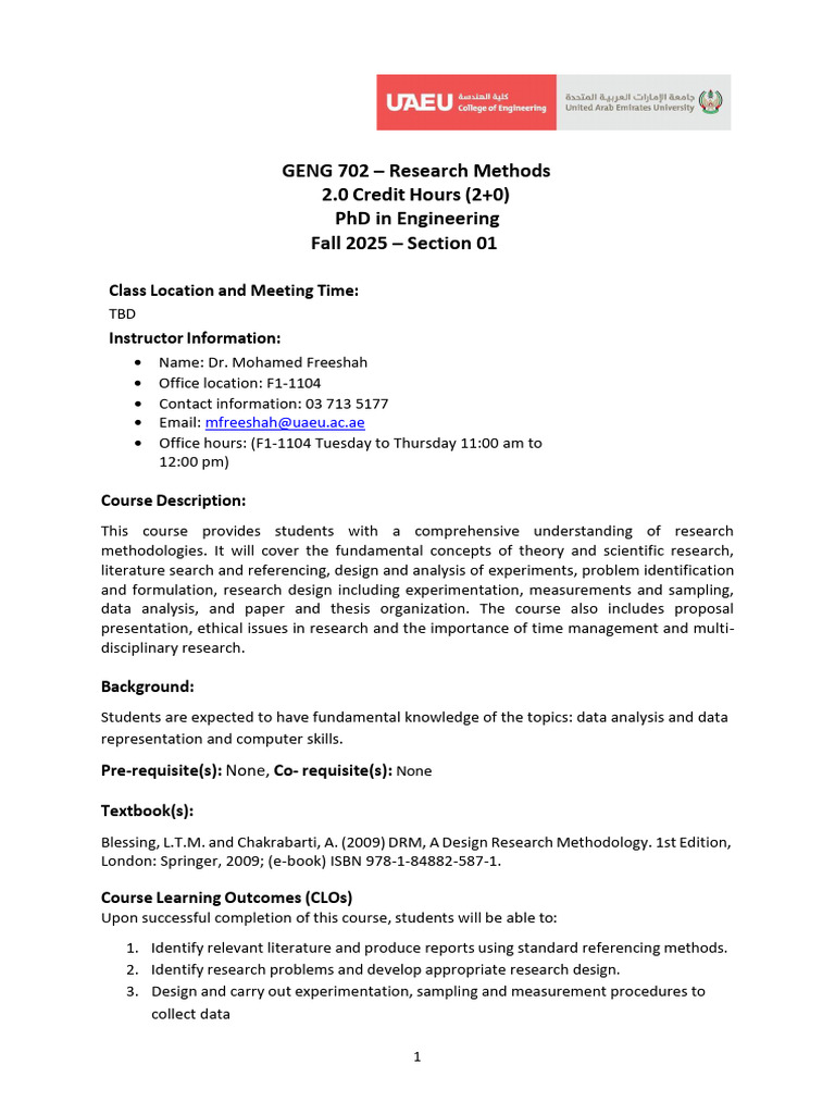 PhD Research Methods Course Overview | PDF | Sampling (Statistics ...