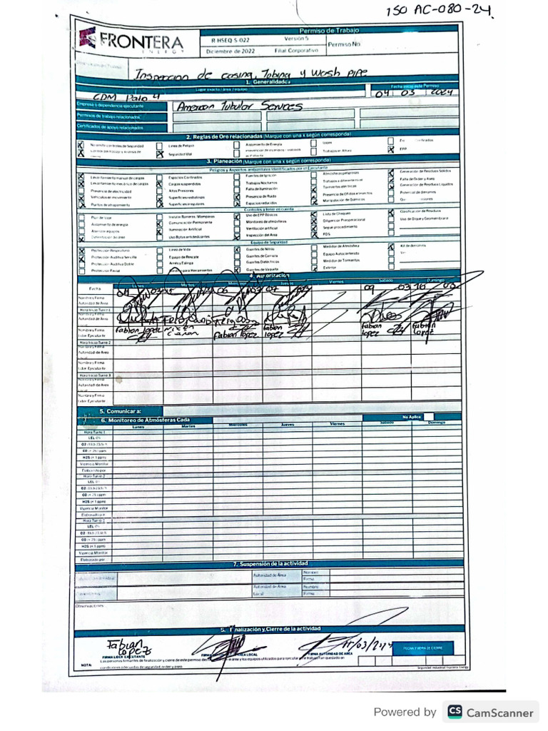ISO AC-080-24 Inspección de Casign 1 | PDF