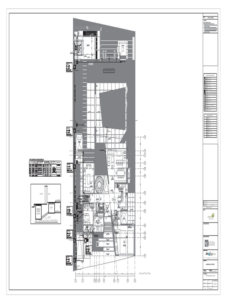 Ground Floor Plan and Drainage Layout | PDF | Hydraulic Engineering ...