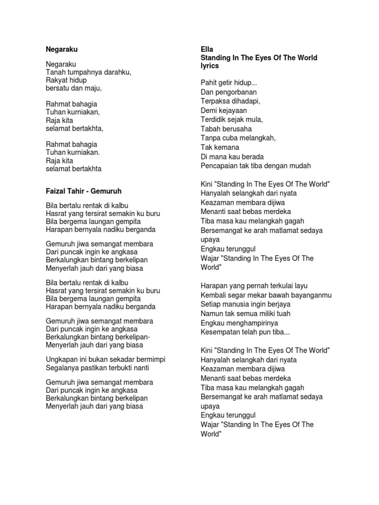 Lirik Tok Choir  PDF