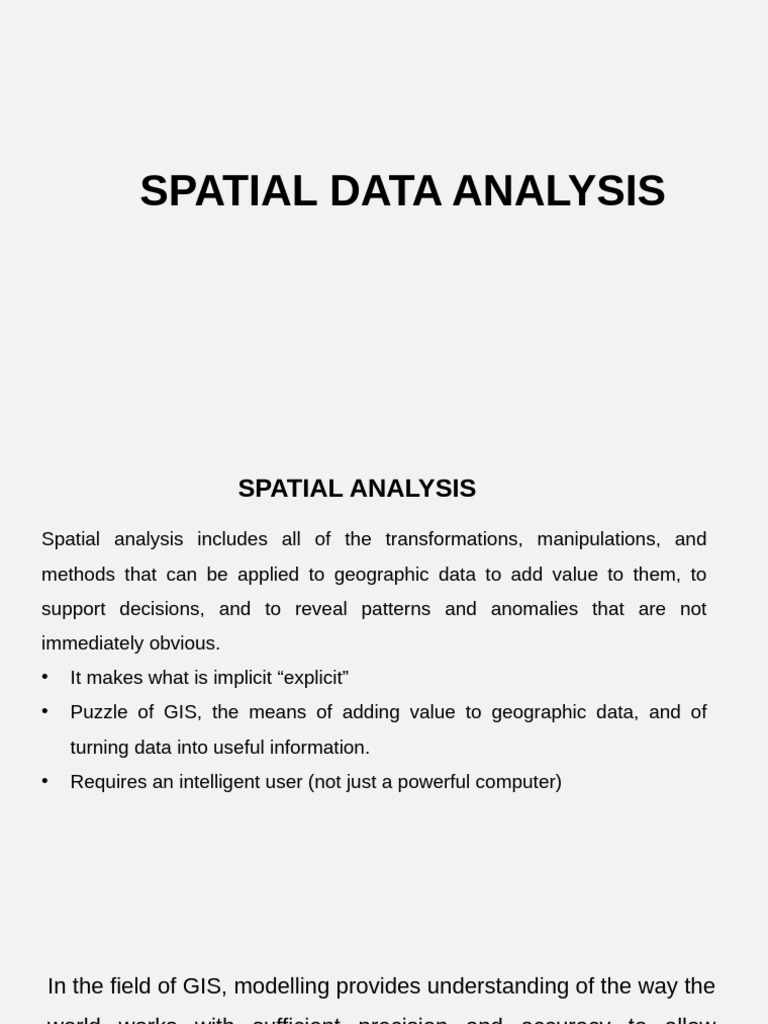 Spatial Analysis 2025 | PDF | Geographic Information System | Spatial ...