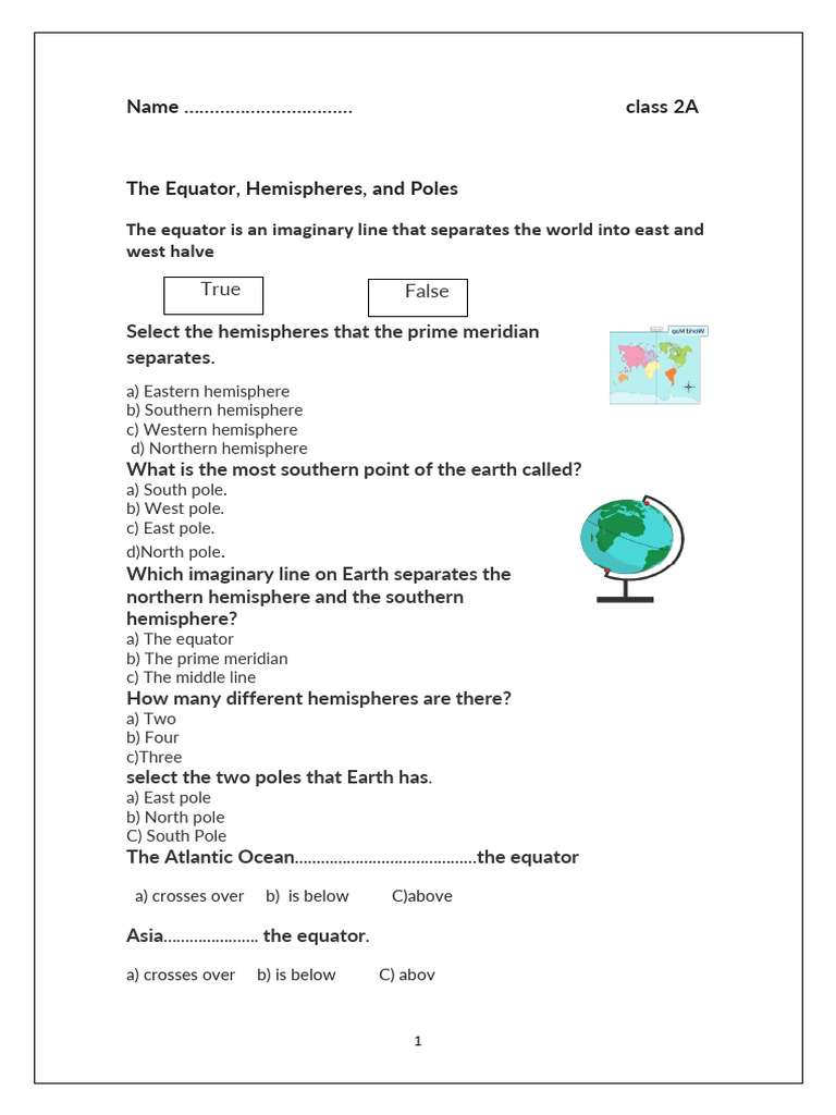 Equator, Hemispheres, and Climate Basics | PDF | Equator | Tropics