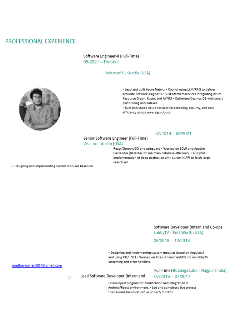 Madhav Somani-Resume - 2025 | PDF | Java Script | Ajax (Programming)