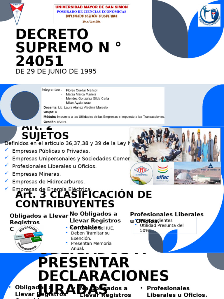 Decreto Supremo N ° 24051 | PDF | Salario | Pago de regalías