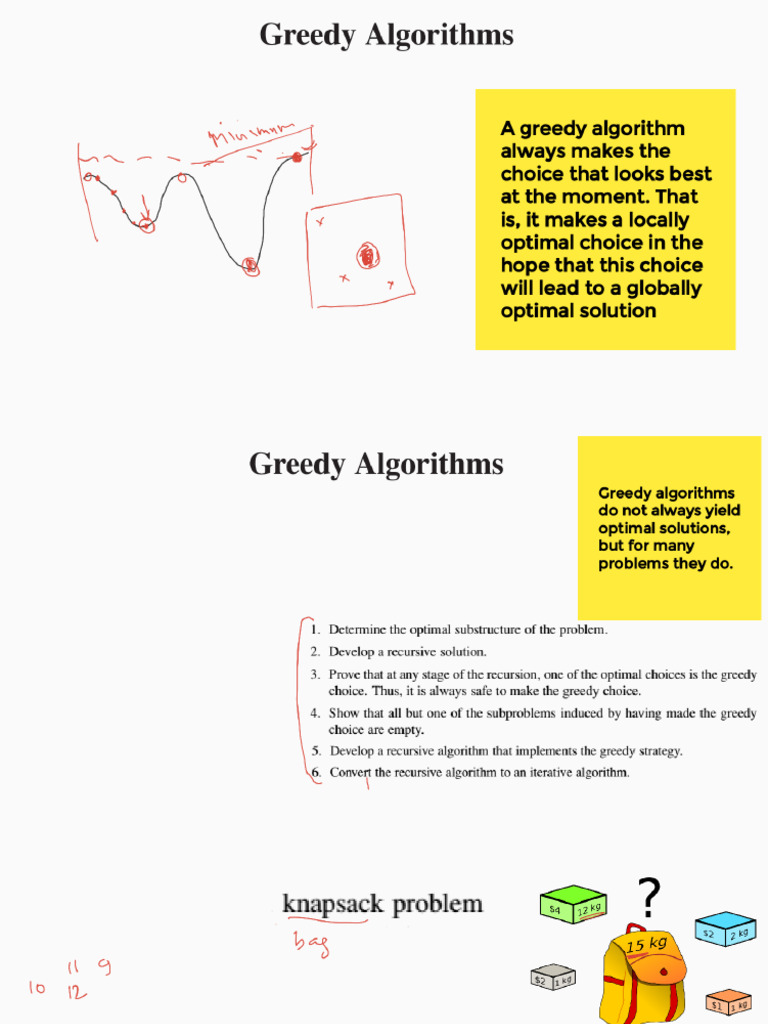 Greedy Algorithms Introduction and Knapsack Problem | PDF
