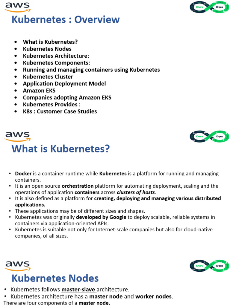 Kubernetes Overview and Architecture Guide | PDF | Computer Cluster ...