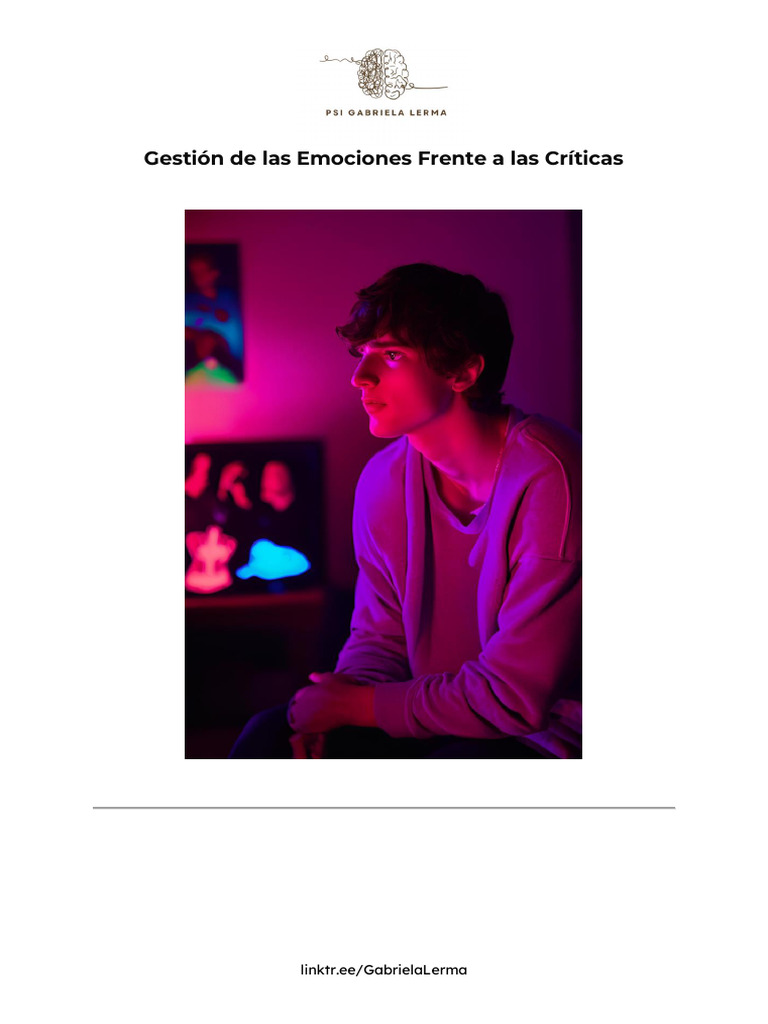Gestión de Las Emociones Frente A Las Críticas | PDF | Las emociones | Ira