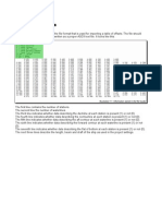 Table of Offsets Format Description