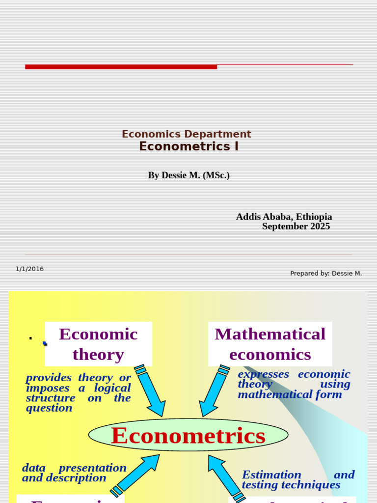 Introduction to Econometrics Concepts | PDF | Econometrics | Statistics
