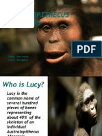 Lucy: Australopithecus Afarensis: Ines Serrano. Lola Vazquez