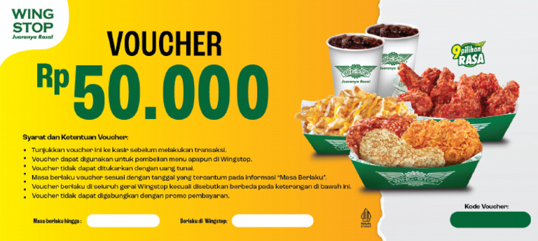 Voucher Wingstop 1 | PDF