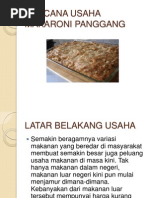 Rencana Usaha Makaroni Panggang