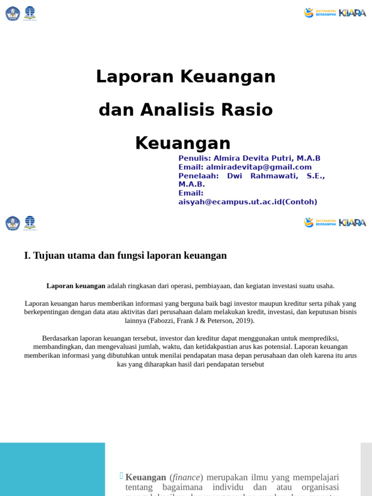 Analisis Laporan Keuangan dan Rasio | PDF