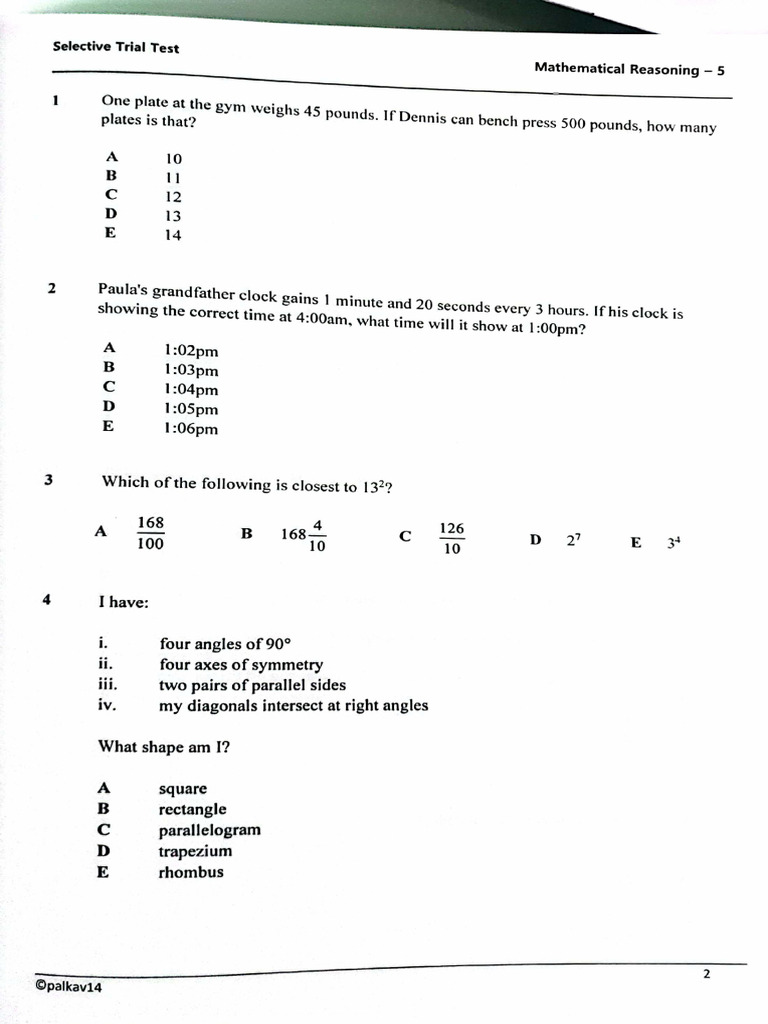 Mathematical Reasoning | PDF