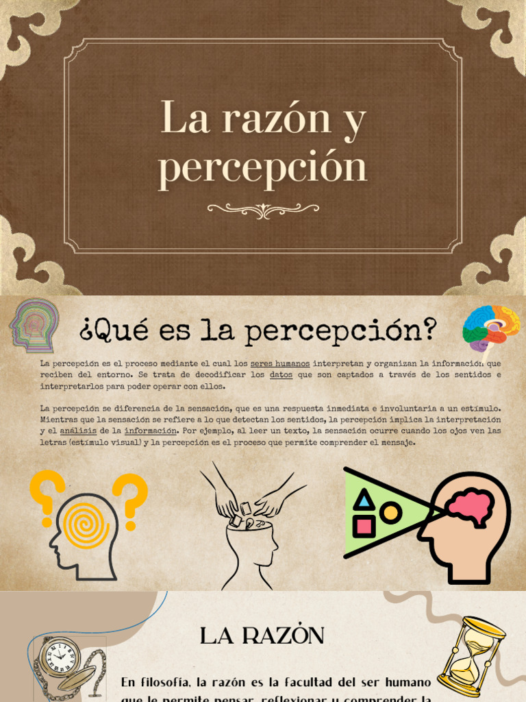 Percepción y Razón: Claves del Conocimiento | PDF | Percepción | Razón