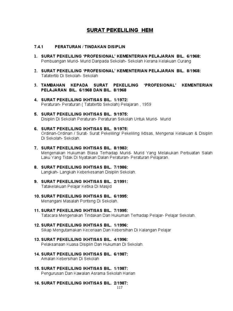 Chain Of Command Kkm Surat Pekeliling