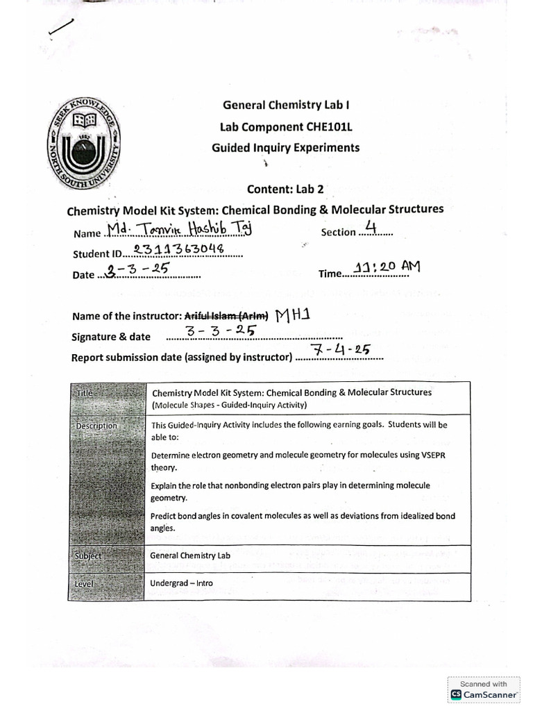Che101 20lab 20report 202 | PDF