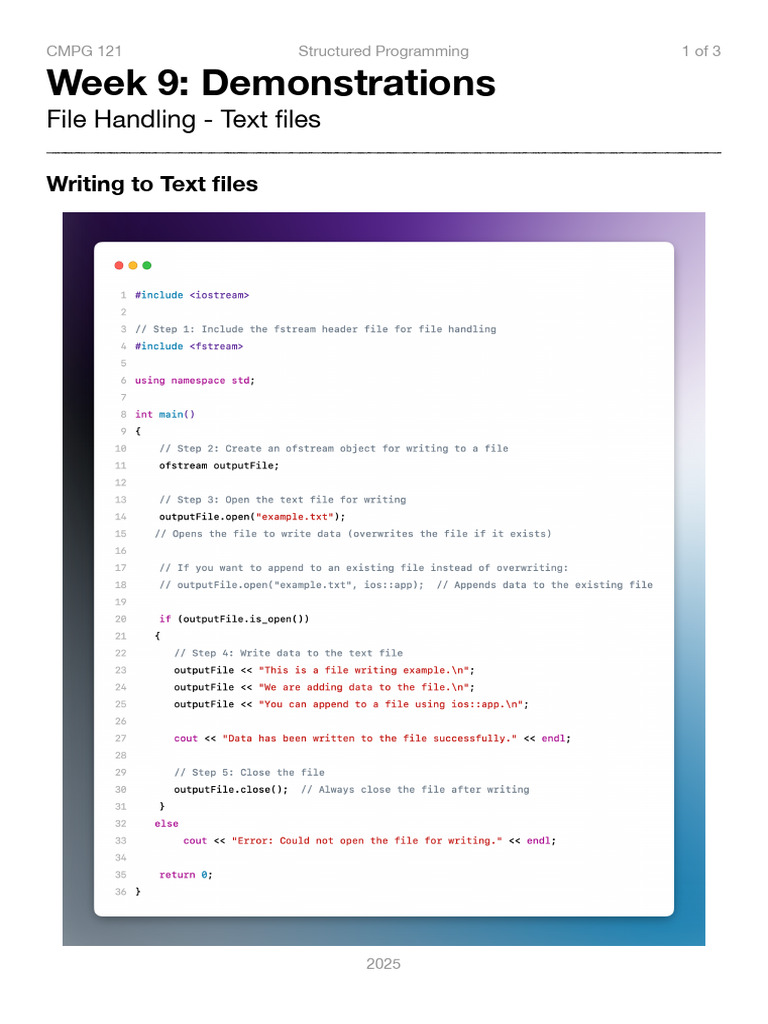 C++ File Handling: Student Records | PDF