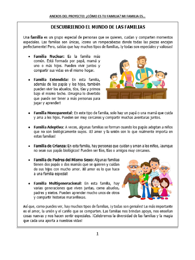 Reflexiones sobre mi familia y comunidad | PDF