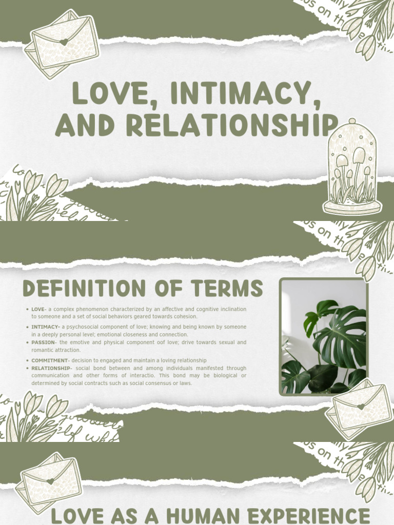 Understanding Love and Relationships | PDF | Love | Intimate Relationships
