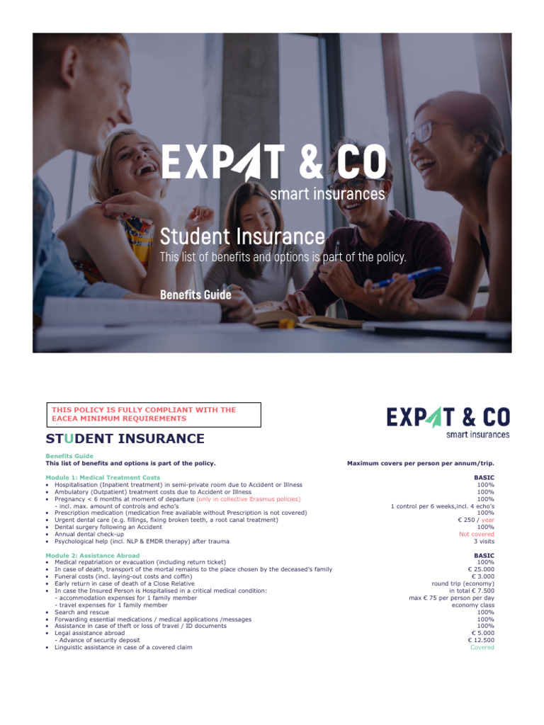 Comprehensive Student Insurance Benefits | PDF | Patient | Health Care