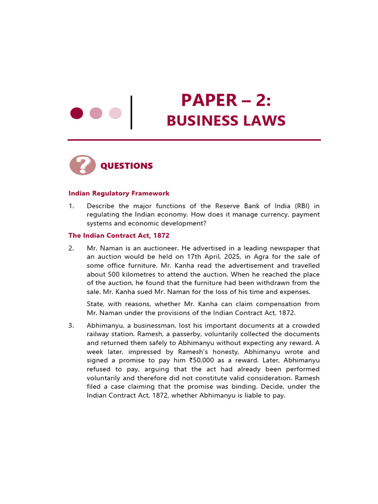 Indian Business Laws: Key Case Studies | PDF | Guarantee | Law Of Agency