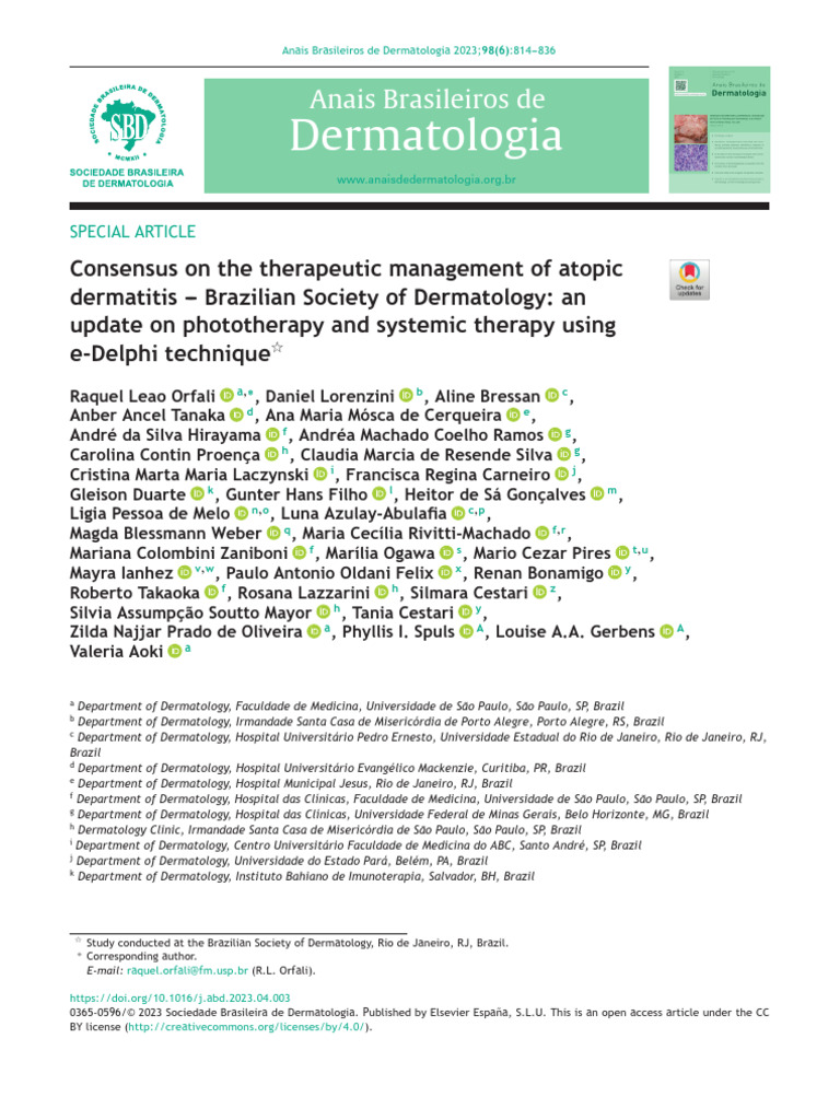 Atopic Dermatitis Management Consensus Update | PDF | Glucocorticoid ...